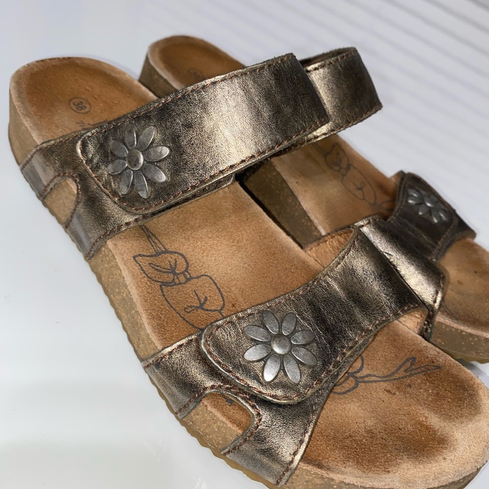 🔴4 for $25🔴 JOSEF SEIBEL Tonga Leather Slide Sandals - Picture 7 of 9
